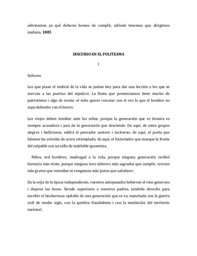 discurso del politeama completo